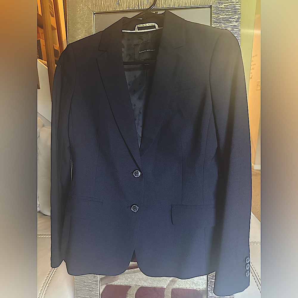 Banana Republic Navy Blue Blazer Women Size 2P